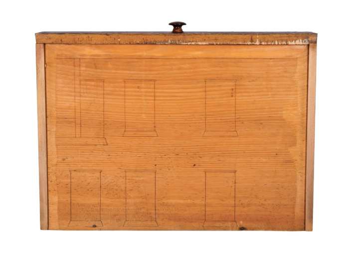 Lot 13: Wood Box with Drawer