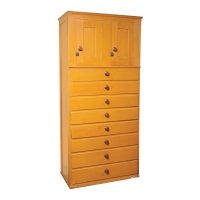 Lot 33: Cupboard Over Drawers