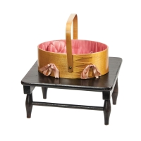 Lot 116: Sewing Carrier and Footstool