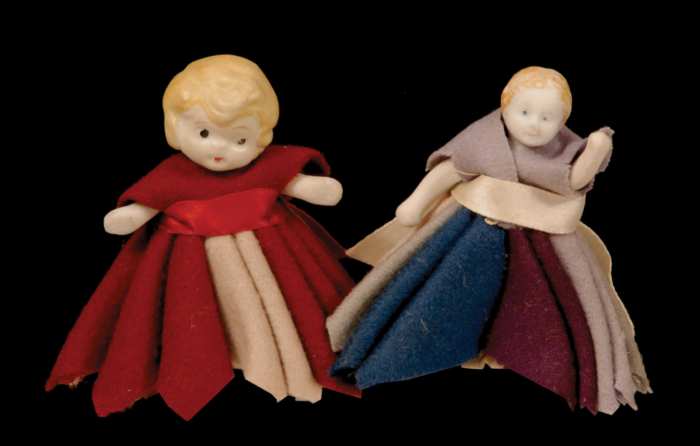 Lot 160: Two Pincushions and Two Penwipe Dolls