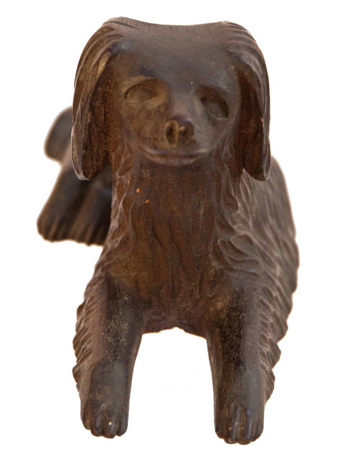 Lot 113A: Carved Spaniel