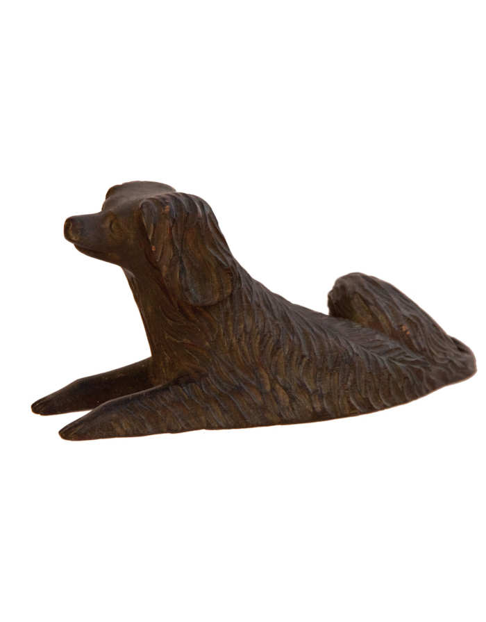 Lot 113A: Carved Spaniel