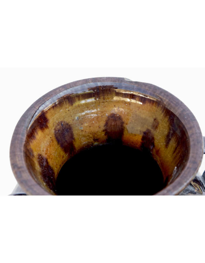 Lot 128: 19th C. Redware Urn or Vase
