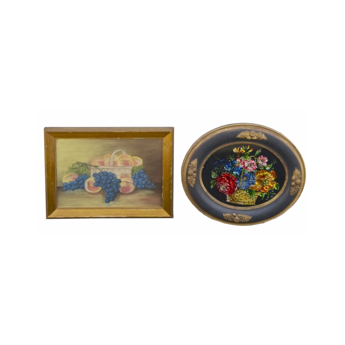 Lot 148: Two 19th C. Still Life Pictures