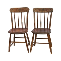 Lot 195: Pair of 19th C. Side Chairs