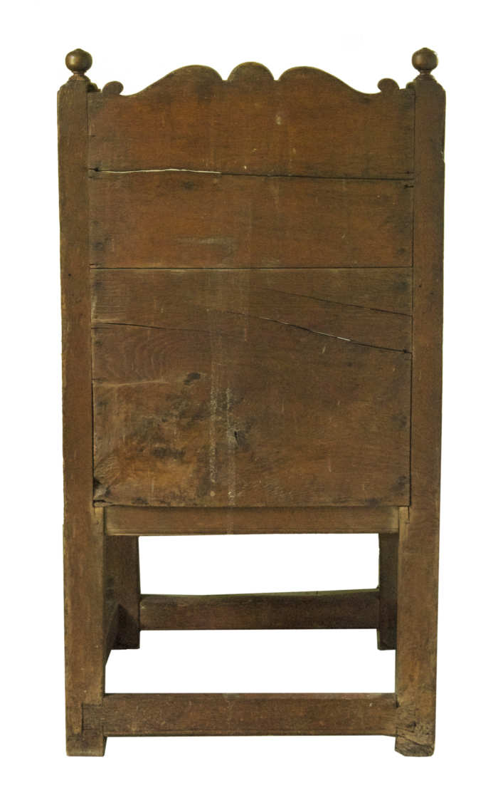 Lot 220: 17th C. Style Oak Armchair