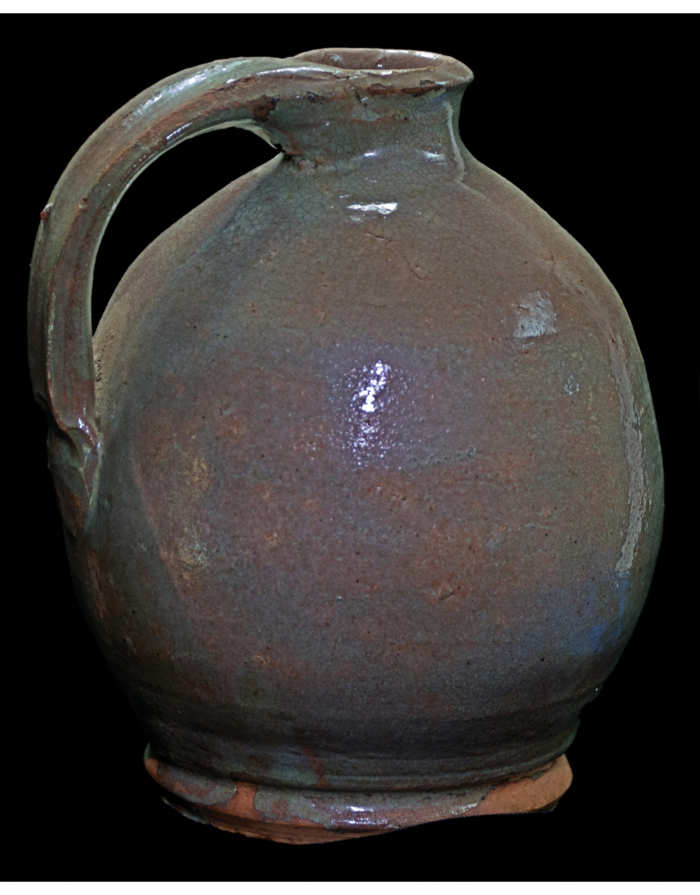 Lot 23F: New England Early Redware Jug