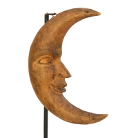 Lot 34: Carved Wooden Crescent Moon