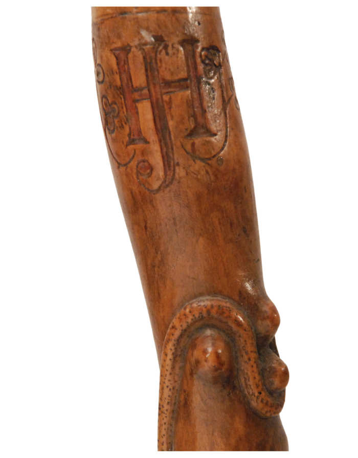 Lot 47: Folk Art Carved Cane