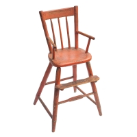 Lot 53A: 19th C. Windsor High Chair