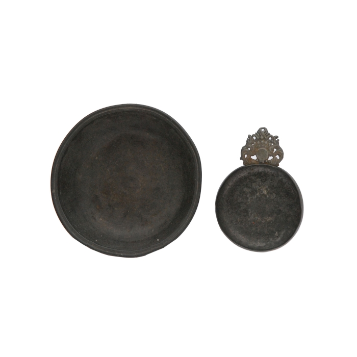 Lot 42A: Five Pieces of 18th and 19th C. Pewter