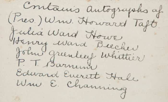 Lot 126: 19th and 20th c. Autographs