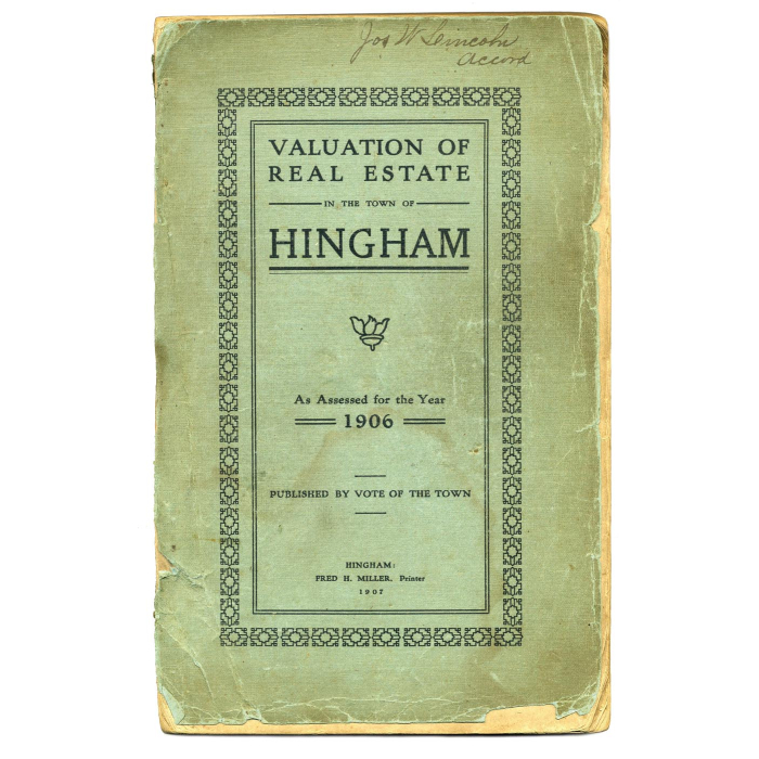 Lot 129: Ephemera Collection Related to Hingham, MA