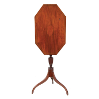 Lot 143: Inlaid Tip-Top Candlestand