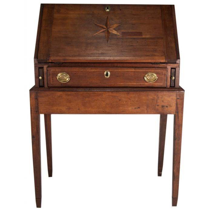 Lot 150: Cherry Desk on Stand