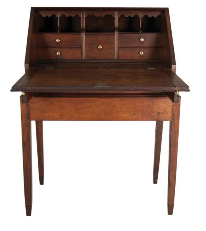Lot 150: Cherry Desk on Stand