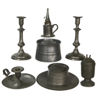 Lot 161: Collection of 19th c. Pewter