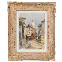 Lot 186: Oil Painting by J. Brosius
