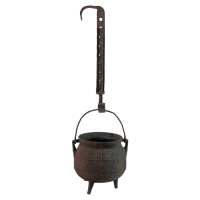 Lot 193: Iron Pot and Small Trammel