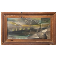 Lot 19: Abstract Oil by Jimmy Ernst