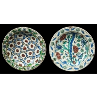 Lot 207: Two 17th/18th c. Persian Ceramic Bowls