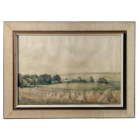 Lot 236: Watercolor with Pencil