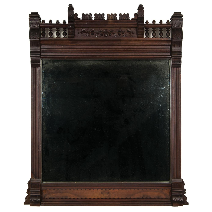 Lot 257: Victorian Over the Mantle Looking Glass