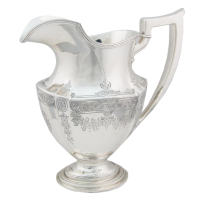 Lot 44: Gorham Sterling Silver Pitcher and Ladle