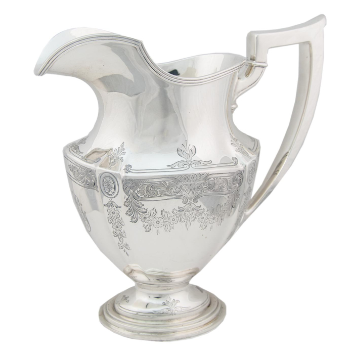 Lot 44: Gorham Sterling Silver Pitcher and Ladle