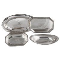 Lot 48: Four Sterling Silver Trays