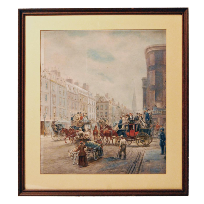 Lot 56: 19th c. Watercolor by E.L. Henry