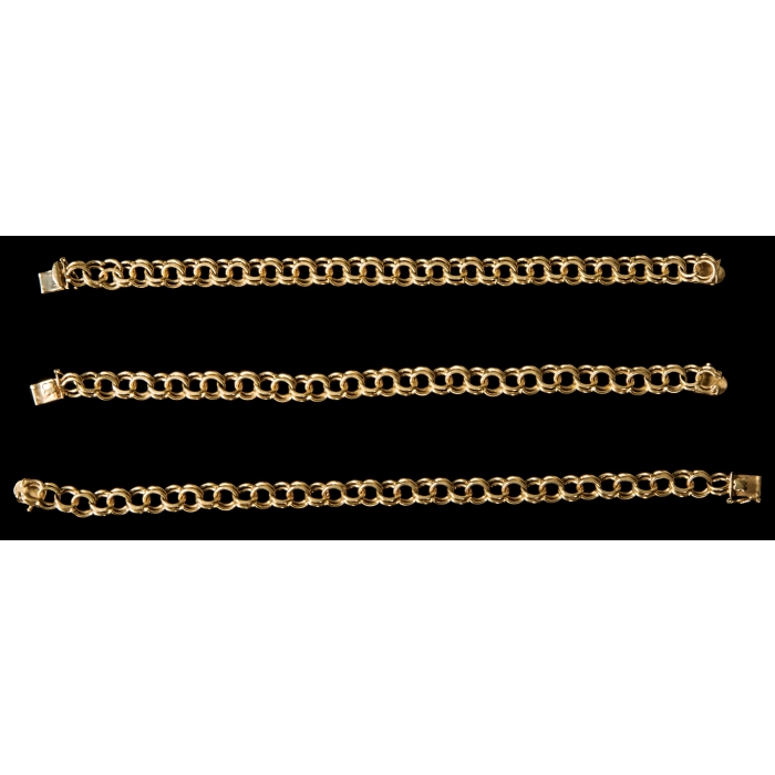 Lot 77B: Gold Bracelets