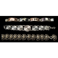 Lot 77C: Three Sterling Silver Bracelets