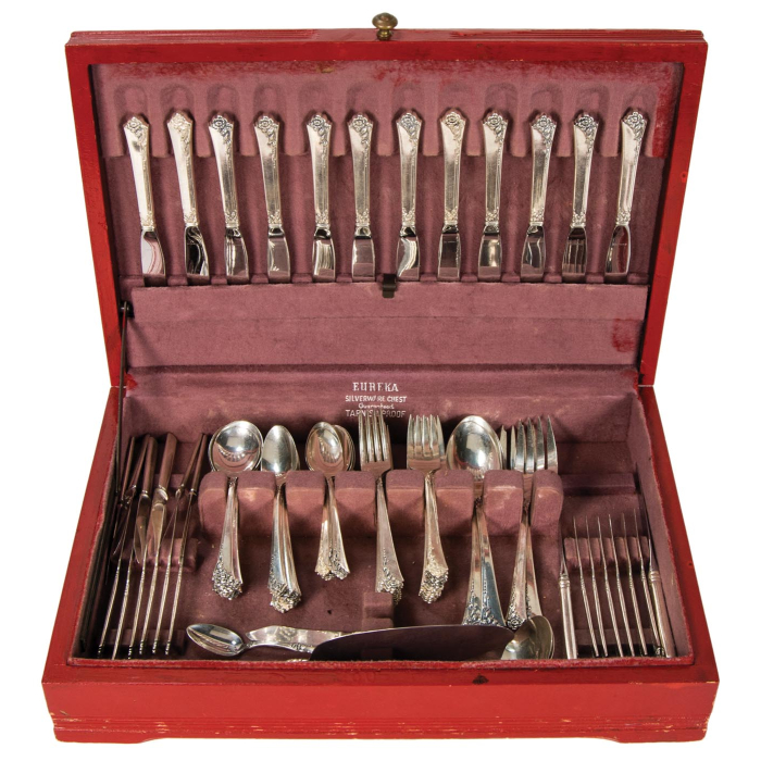 Lot 81A: Boxed Set of Heirloom Silver