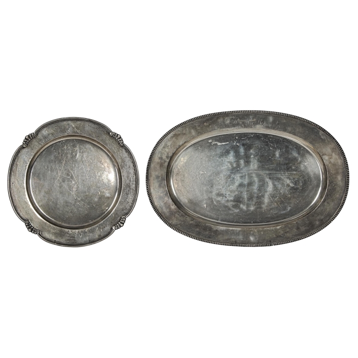 Lot 89: Two Sterling Silver Trays