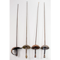 Lot 101: Four Fencing Swords and Mask