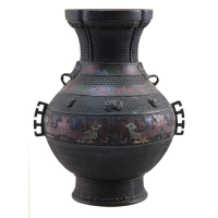 Lot 112: Two Chinese Bronze Vases