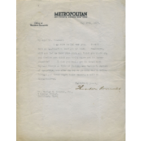 Lot 131: T. Roosevelt Letter
