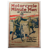 Lot 167: WWI Motorcycle Poster