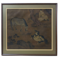 Lot 200: Chinese Silk Painting