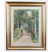 Lot 108: Watercolor by W.N. Bartholomew