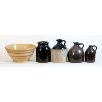 Lot 198: Five Pieces of Stoneware