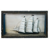 Lot 118C: 19th C. Ship Model