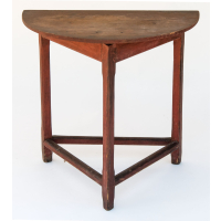 Lot 135: Early Half Round Table