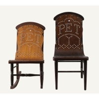 Lot 136: Two Bentwood Child's/Dolls Chairs