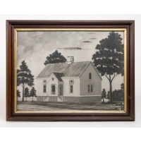 Lot 143: 19th C. Framed and Glazed Sand Painting