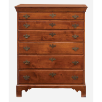 Lot 145: 18th C. Tall Chest