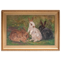 Lot 151B: Two Early 20th C. Oil Paintings