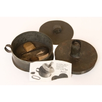 Lot 162: Three 18th/19th C. Tin Lighting Devices