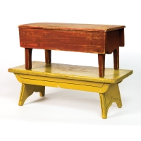 Lot 244: Two 19th C. Footstools